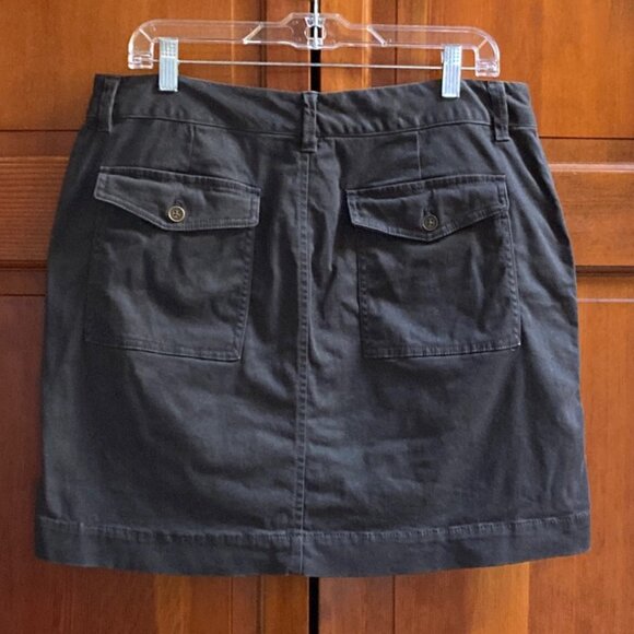 Old Navy Cargo Skirt - Dark Gray - Size 12 - Zipper pockets - Picture 2 of 6